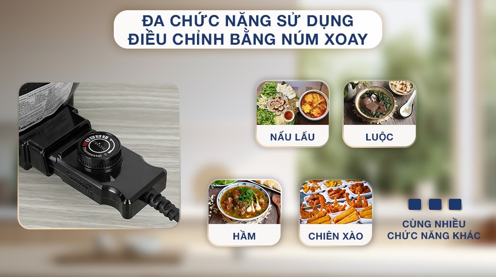 Nồi lẩu điện 2 ngăn Crystal NLA26 6 lít