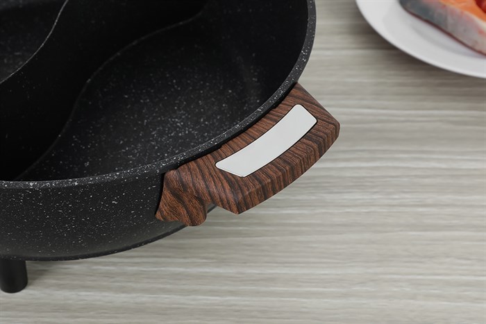 Nồi lẩu điện 2 ngăn Crystal NLA26 6 lít Màu Xanh đen