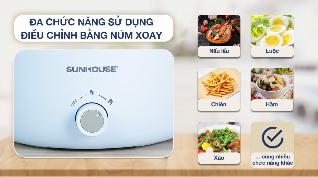 Nồi lẩu điện Sunhouse SHD4528 3.5 lít