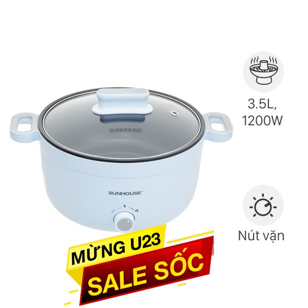 Nồi lẩu đa năng Sunhouse SHD4528 3.5 lít