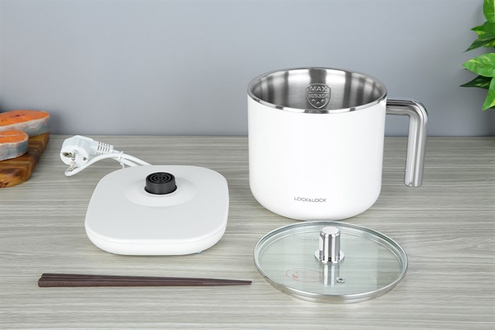 Nồi lẩu điện Lock&Lock EJC141 1.5 lít Màu Trắng