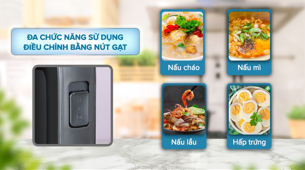 Nồi lẩu điện Lock&Lock EJP116BLK 0.8 lít