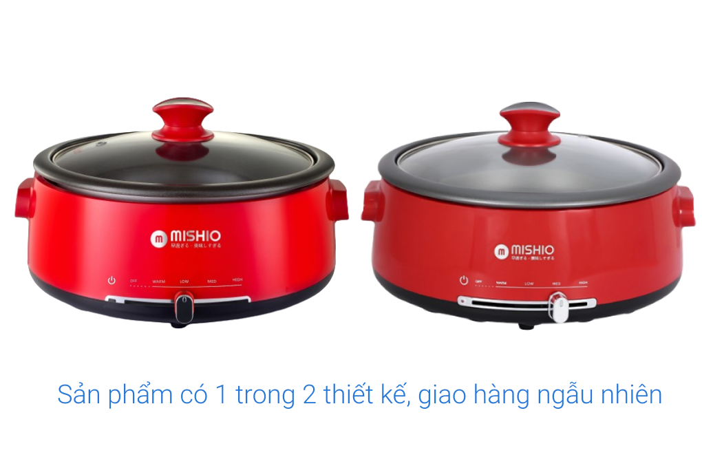 Nồi lẩu điện Mishio MK-348 4 lít Màu Đỏ