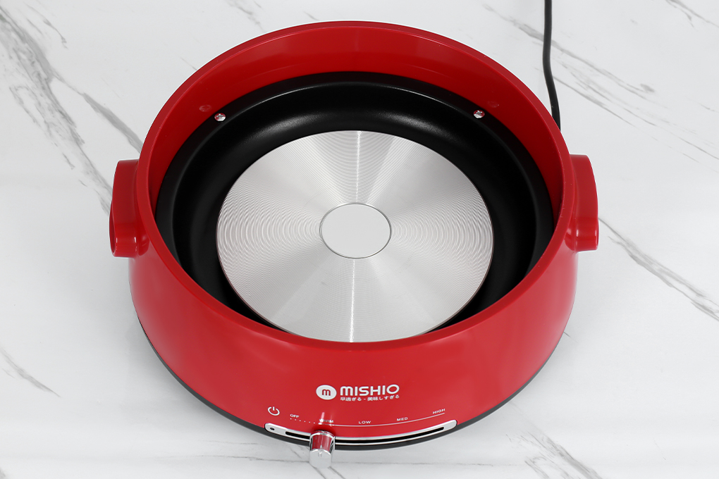 Nồi lẩu điện Mishio MK-348 4 lít Màu Đỏ