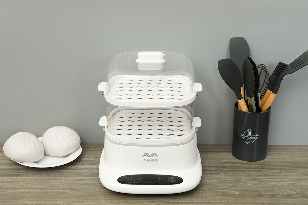 Nồi hấp đa năng AVA H280 12 lít Màu Trắng