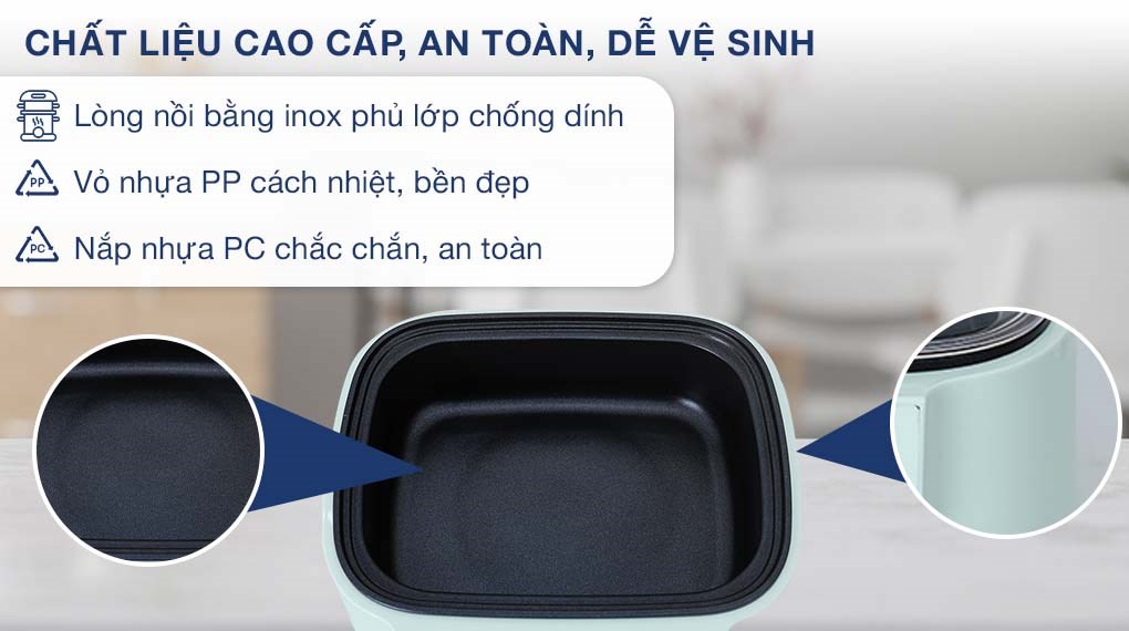 Nồi lẩu hấp đa năng BlueStone MPB-7235 15 lít