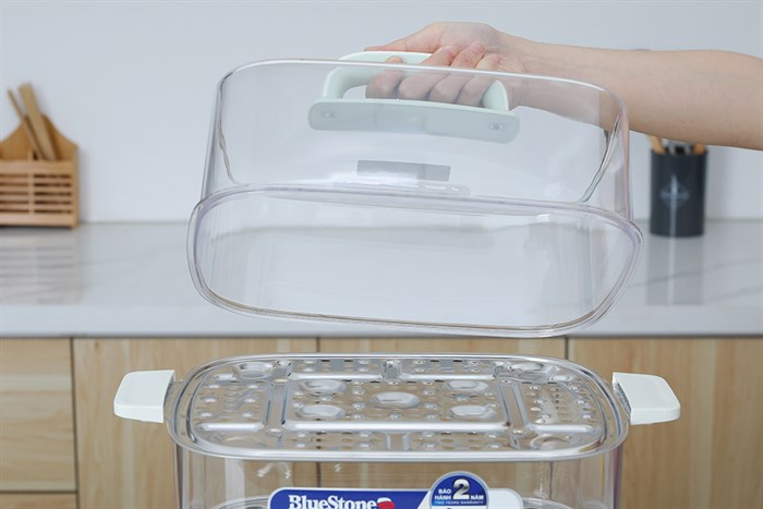 Nồi lẩu hấp đa năng BlueStone MPB-7235 15 lít Màu Xanh nhạt