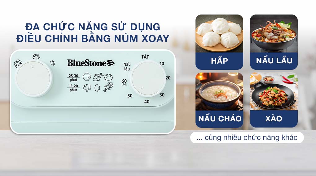 Nồi lẩu hấp đa năng BlueStone MPB-7235 15 lít - Bảng điều khiển