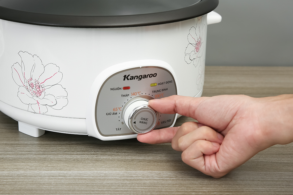 Nồi lẩu điện Kangaroo KG40EH2 4 lít Màu Trắng