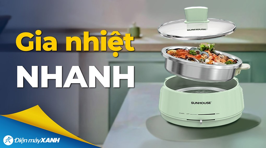 Nồi lẩu điện Sunhouse SHD4543 4 lít