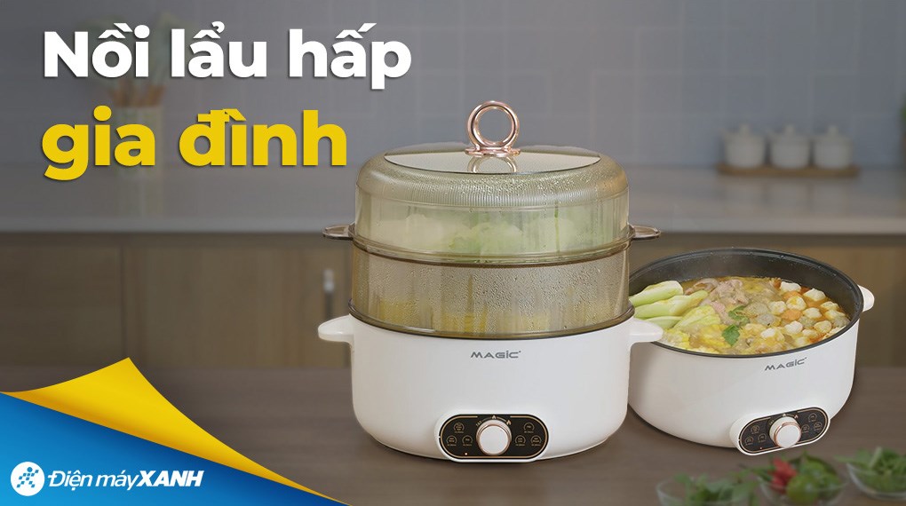 Nồi lẩu hấp đa năng Magic A-092 5 lít