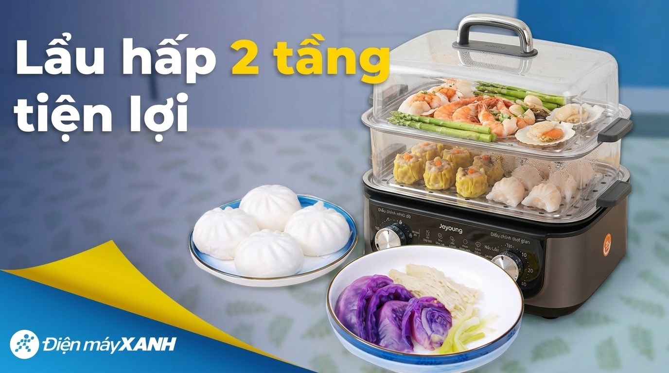Nồi lẩu hấp đa năng Joyoung JFS-556 16 lít