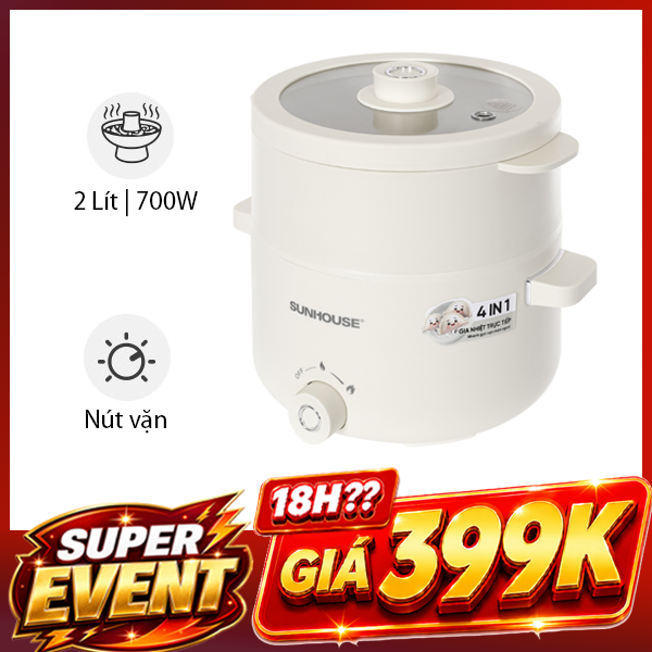 Nồi lẩu đa năng Sunhouse SHD4517 2 lít
