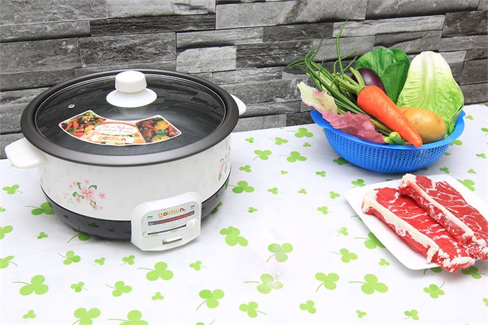 Nồi lẩu điện Goldsun MC-GAL30 3 lít Màu Trắng
