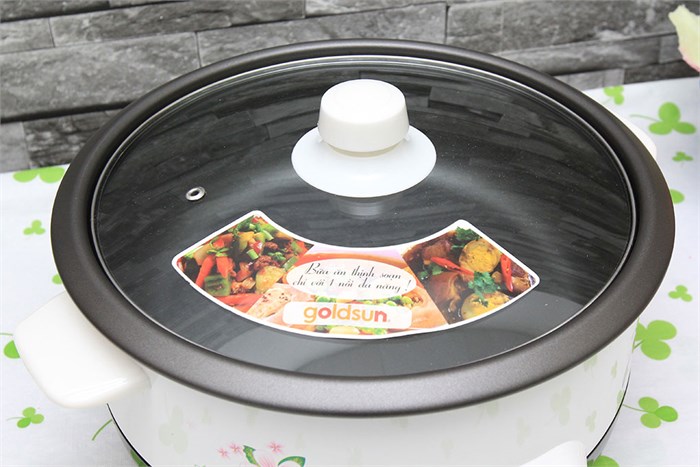 Nồi lẩu điện Goldsun MC-GAL30 3 lít Màu Trắng