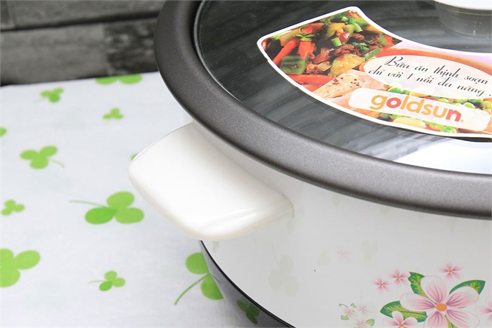 Nồi lẩu điện Goldsun MC-GAL30 3 lít Màu Trắng