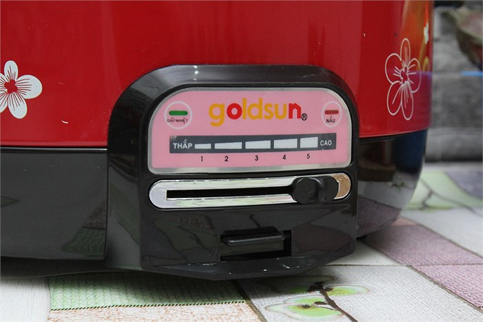 Nồi lẩu điện Goldsun MC-GAL30 3 lít Màu Đỏ