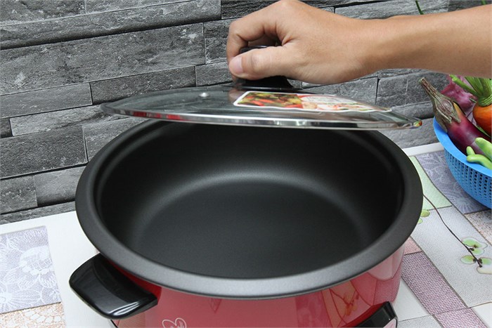 Nồi lẩu điện Goldsun MC-GAL30 3 lít Màu Đỏ