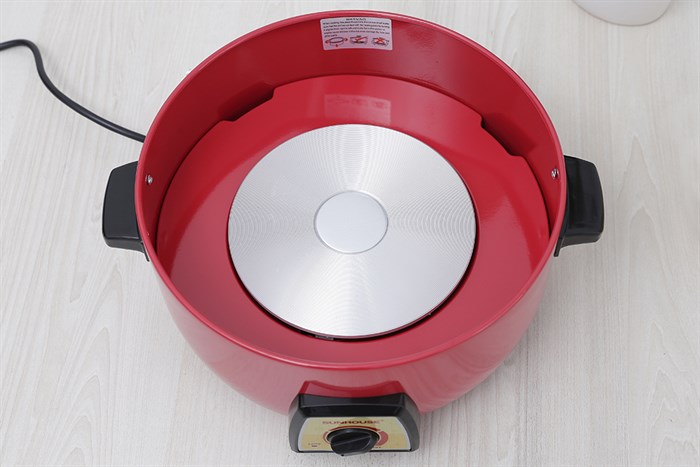 Nồi lẩu điện Sunhouse SHD 4520 3 lít Màu Đỏ