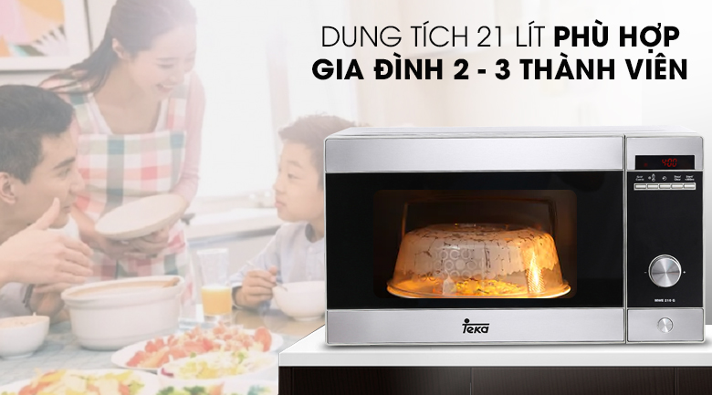 Lò vi sóng có nướng Teka MWE 210G 21 lít