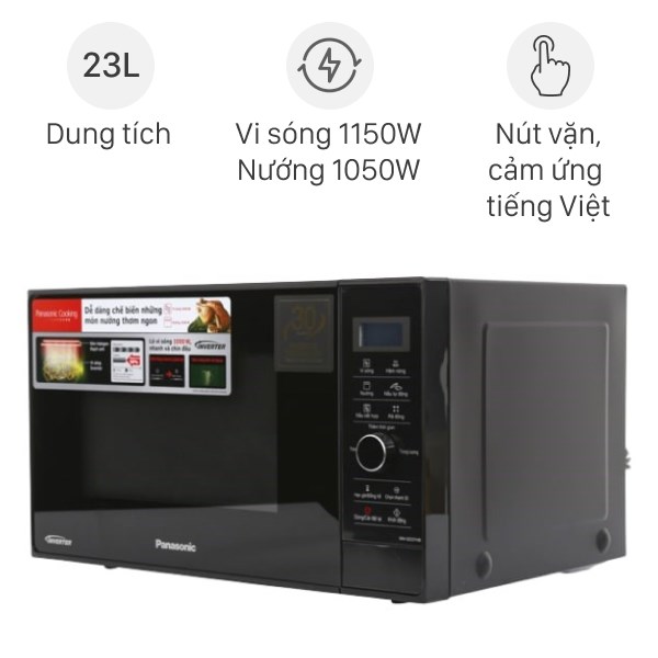 Lò Vi Sóng Có Nướng Inverter Panasonic Nn - Gd37Hbyue 23 Lít