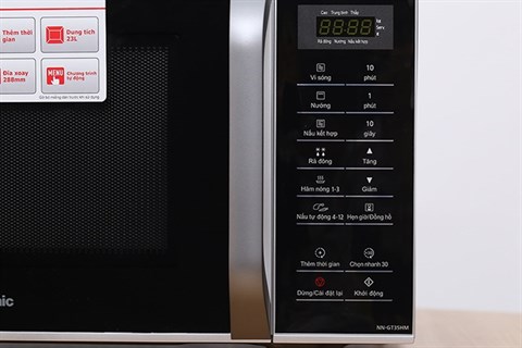 Bảng điều khiển điện tử hiện đại - Lò vi sóng Panasonic NN-GT35HMYUE