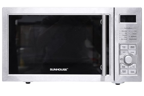 Vỏ lò bằng inox cao cấp, sáng bóng - Lò vi sóng Sunhouse SHD4825