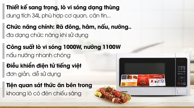 Lò vi sóng Toshiba ER-SGS34(S)VN 34 lít