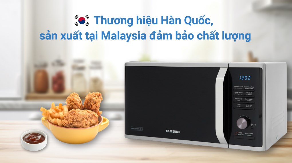 Lò vi sóng có nướng Samsung MG23K3575AS/SV-N 23 lít