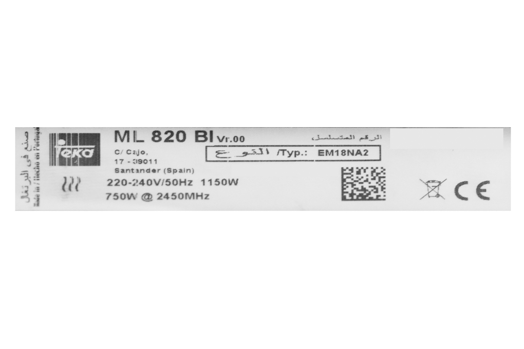 Lò vi sóng âm Teka ML 820 BI 20 lít - 8