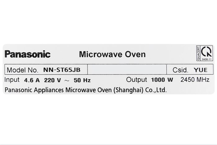 Lò vi sóng Panasonic NN-ST65JBYUE 32 lít Màu Đen