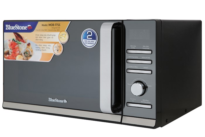 Lò vi sóng có nướng BlueStone MOB-7755 25 lít Màu Đen
