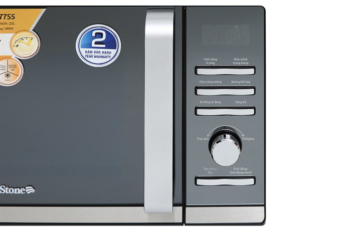 Lò vi sóng có nướng BlueStone MOB-7755 25 lít Màu Đen