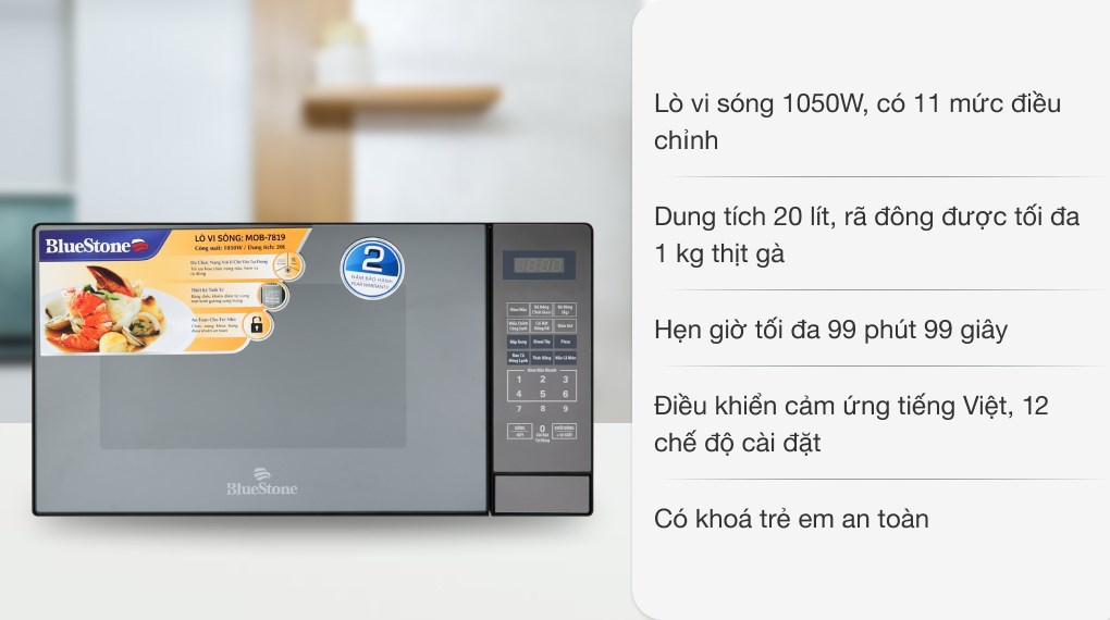 Lò vi sóng Bluestone MOB-7819 20 lít