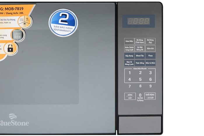 Lò vi sóng Bluestone MOB-7819 20 lít Màu Đen