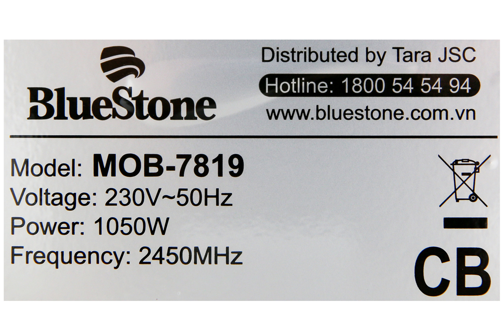Lò vi sóng Bluestone MOB-7819 20 lít Màu Đen