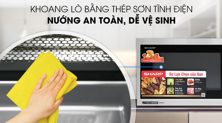 Lò vi sóng có nướng Sharp R-G52XVN-ST 25 lít - 15