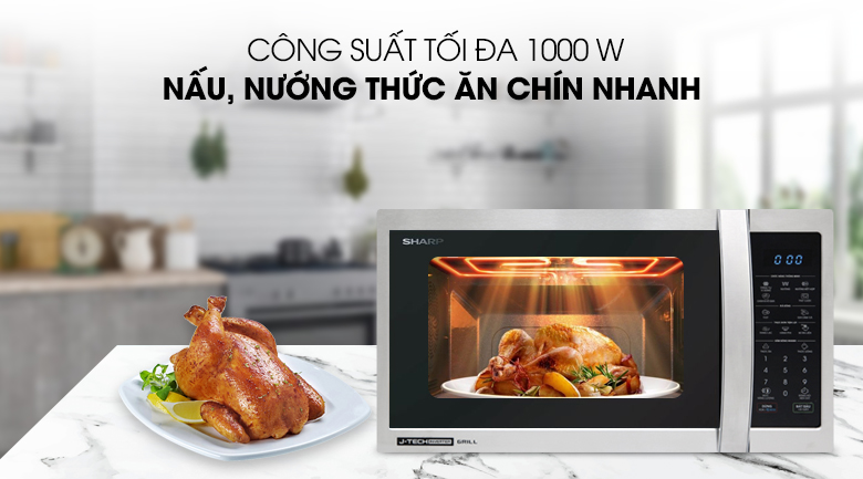 Lò vi sóng có nướng Sharp R-G52XVN-ST 25 lít - 7