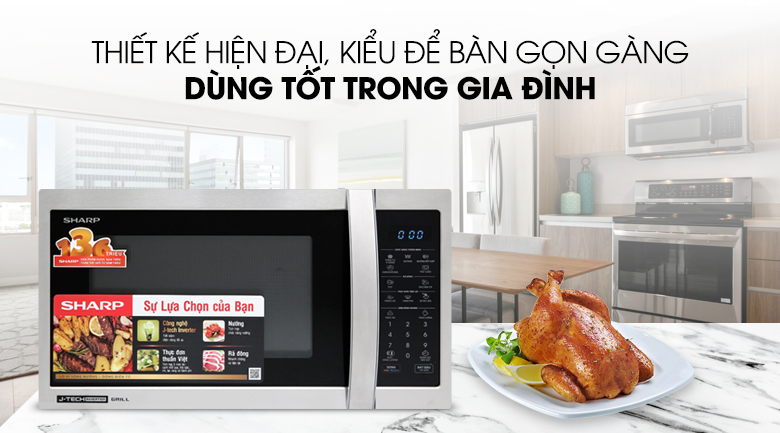 Lò vi sóng có nướng Sharp R-G52XVN-ST 25 lít - 5