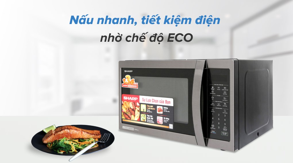 Lò vi sóng có nướng Sharp R-G728XVN-BST 28 lít