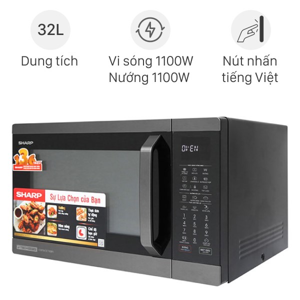 Lò Vi Sóng Có Nướng Sharp R - C932Xvn - Bst 32 Lít