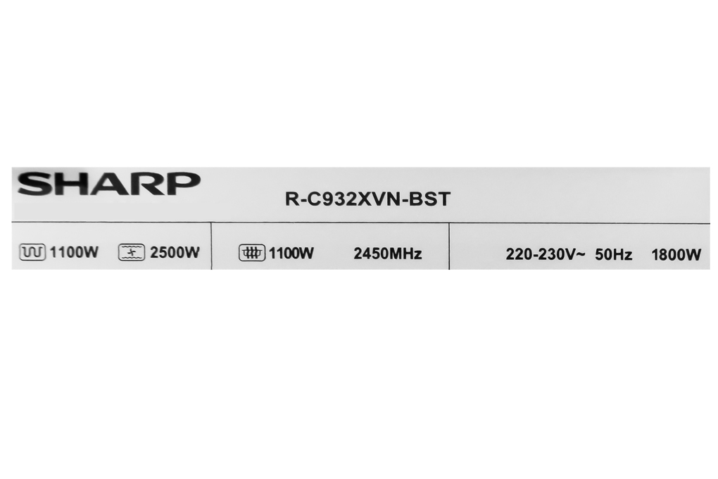Siêu thị lò vi sóng có nướng Sharp R-C932XVN-BST