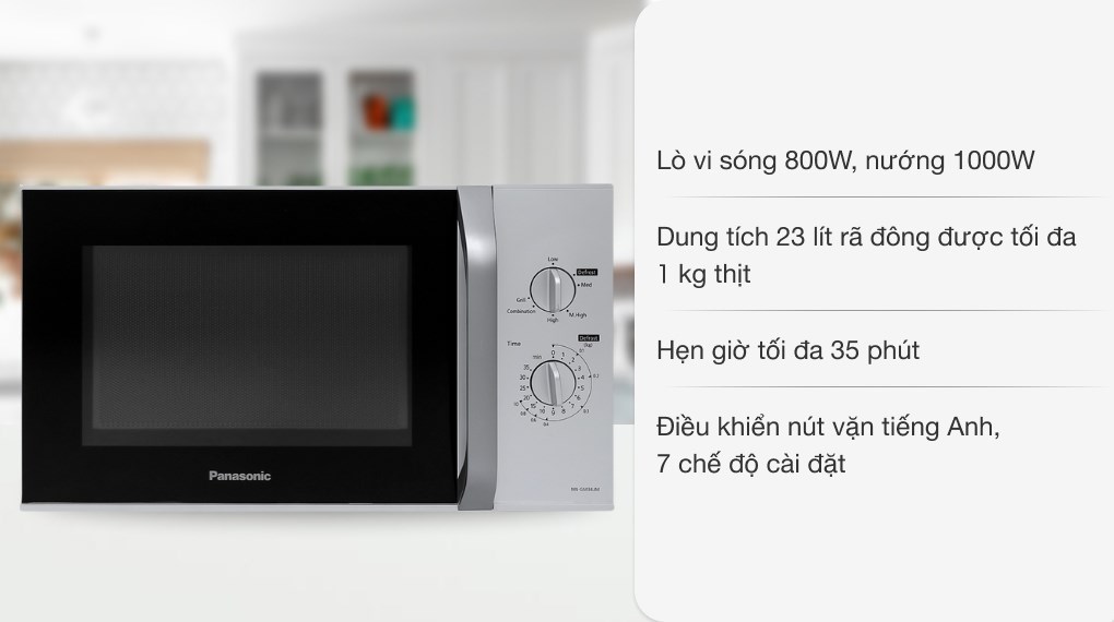 Lò vi sóng có nướng Panasonic NN-GM34JMYUE 23 lít
