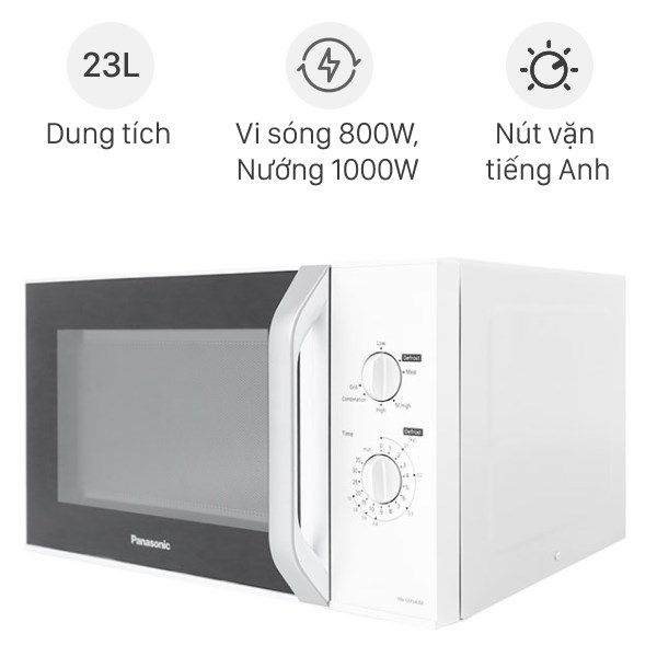 Lò Vi Sóng Có Nướng Panasonic Nn - Gm34Jmyue 23 Lít