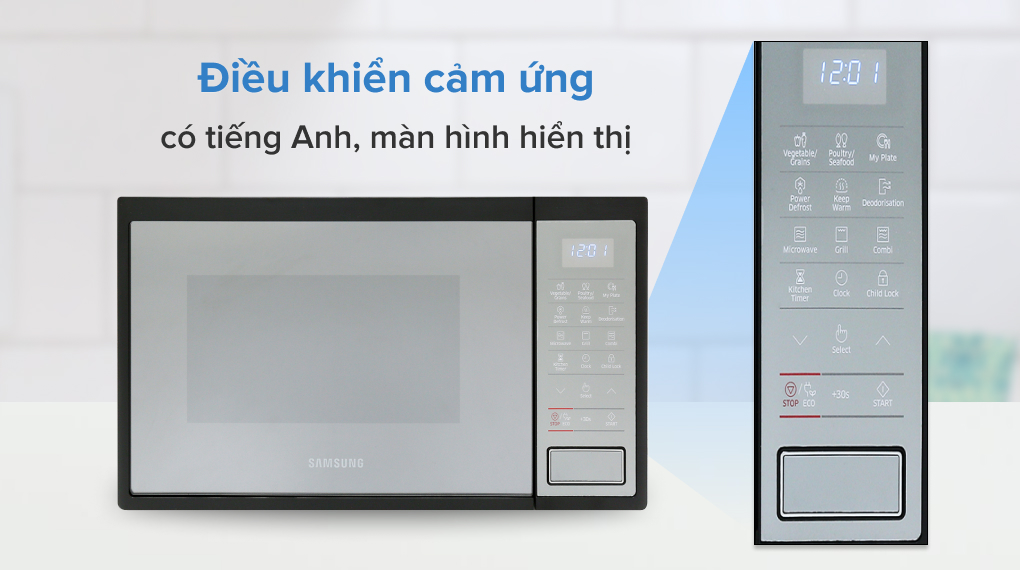 Lò vi sóng có nướng Samsung MG23J5133AM/SV-N 23 lít