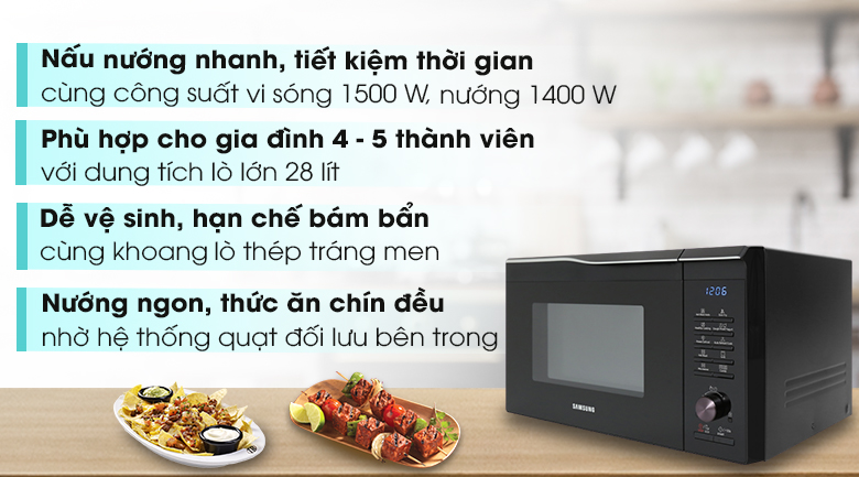 Lò vi sóng Samsung MC28M6035CK/SV-N 28 lít