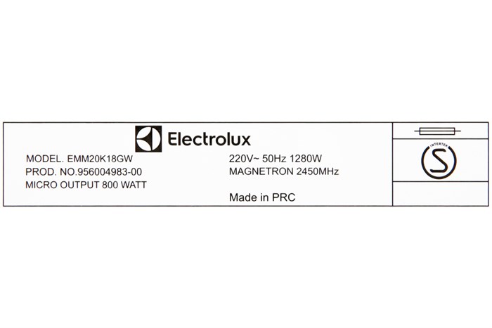 Lò vi sóng Electrolux EMM20K18GW 20 lít Màu Trắng