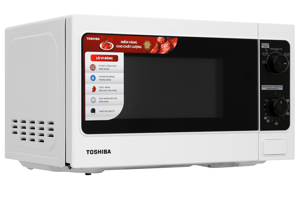 Lò vi sóng Toshiba ER-SM20(W1)VN 20 lít Màu Trắng - Đen