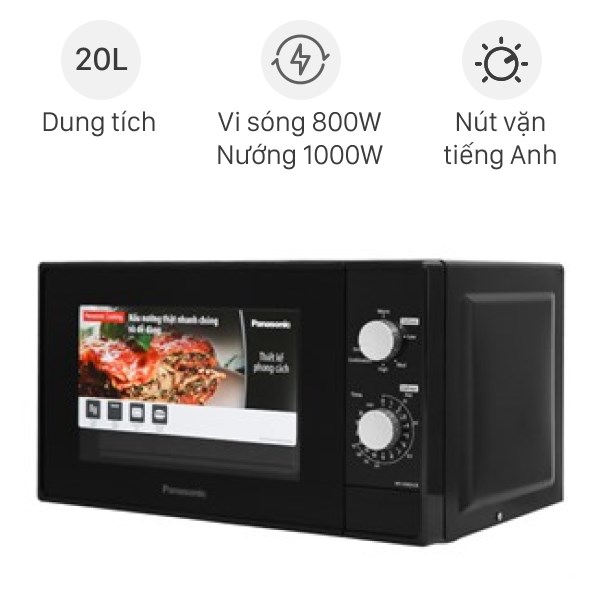 Lò Vi Sóng Có Nướng Panasonic Nn - Gm24Jbyue 20 Lít