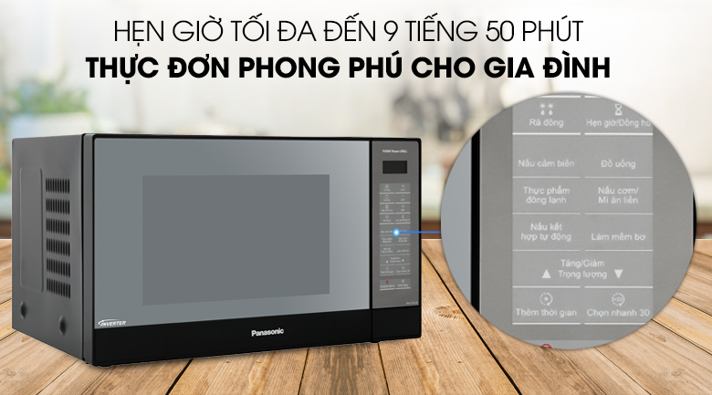 Lò vi sóng có nướng Panasonic NN-GT65JBYUE 31 lít